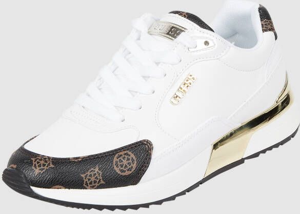 Guess Moxea Active Lady Wit Bruin Multilogo Sneakers White Dames - Foto 11