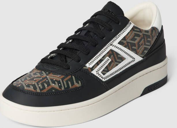 GUESS Silea Heren Sneakers in Natuurlijk Bruin Leer Stijlvolle en Comfortabele Sportschoenen - Foto 2