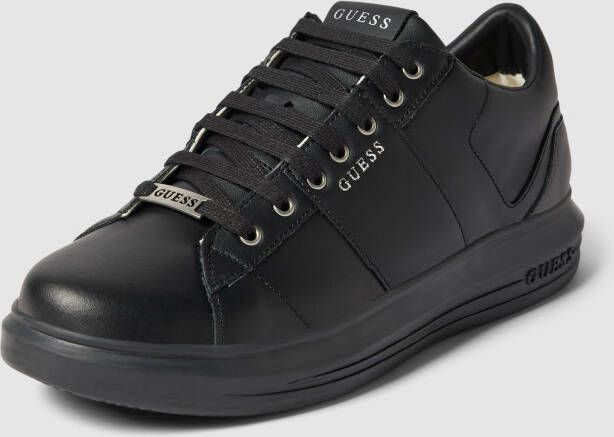 Guess Sneakers van leermix met labeldetails