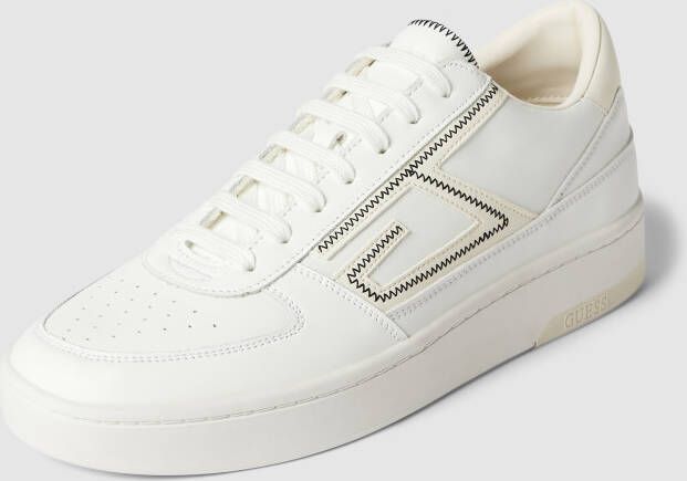 Guess Sneakers van leermix met labeldetails