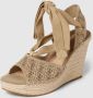 GUESS Bruin Tinten Halona Espadrilles Met Sleehak Dames Beige - Thumbnail 4