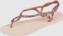 Havaianas Luna Premium II sandalen met glitters roze Dames Rubber Effen 39 40 - Thumbnail 6
