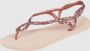 Havaianas Luna Premium II sandalen met glitters roze Dames Rubber Effen 37 38 - Thumbnail 6