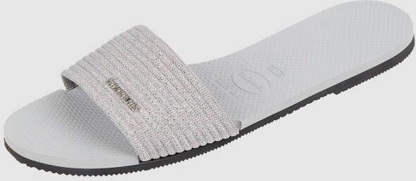 Havaianas Slippers met glittereffect