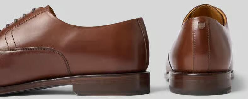 Henry Stevens Derby van leer met vetersluiting model 'Marshall' - Foto 3