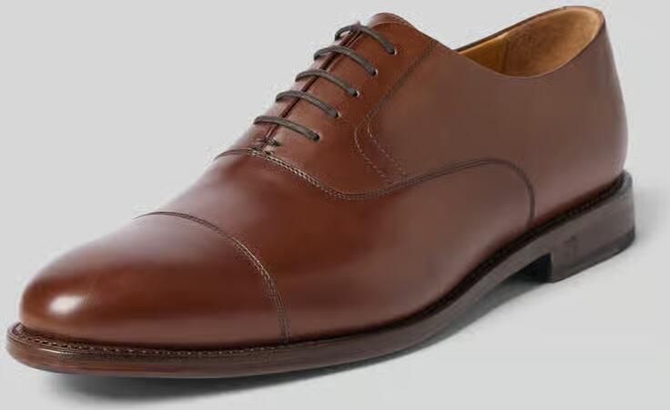Henry Stevens Derby van leer met vetersluiting model 'Marshall'