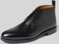 Henry Stevens Lage schoenen met vetersluiting model 'Marshall' - Zwart