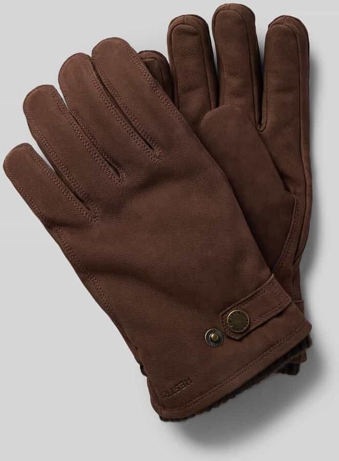 Hestra Handschoenen van echt leer model 'Bergvik'