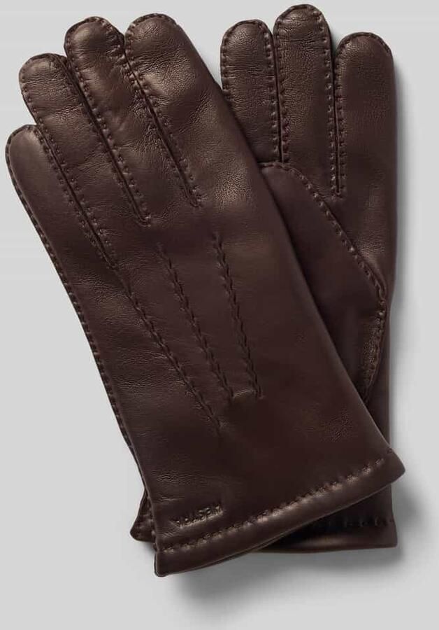 Hestra handschoenen van echt leer model 'Edward'