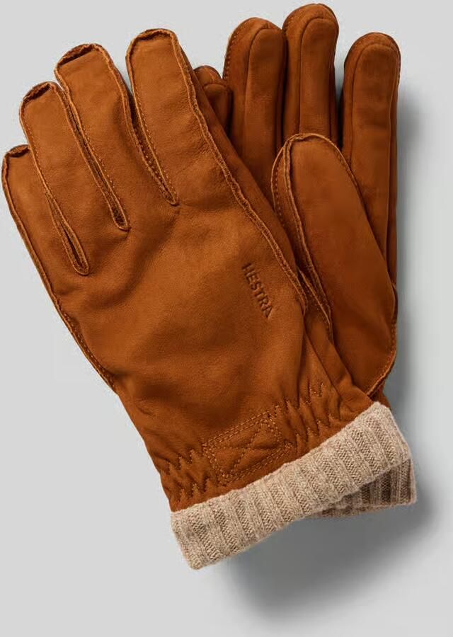 Hestra Handschoenen van echt leer model 'Joar Nubuck'