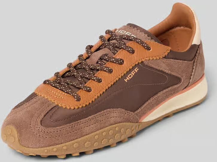 THE HOFF BRAND Lage Sneakers Dames Bridge Mkii Suède Bruin - Foto 6