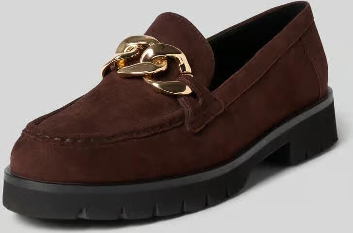 Högl Loafers van echt leer met sierdetail