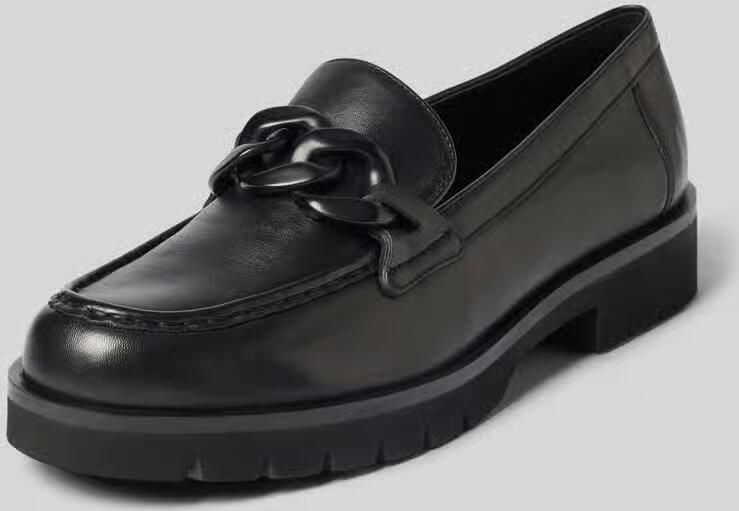 Högl Loafers van leer met geprofileerde zool