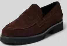 Högl Loafers van velours met geprofileerde zool