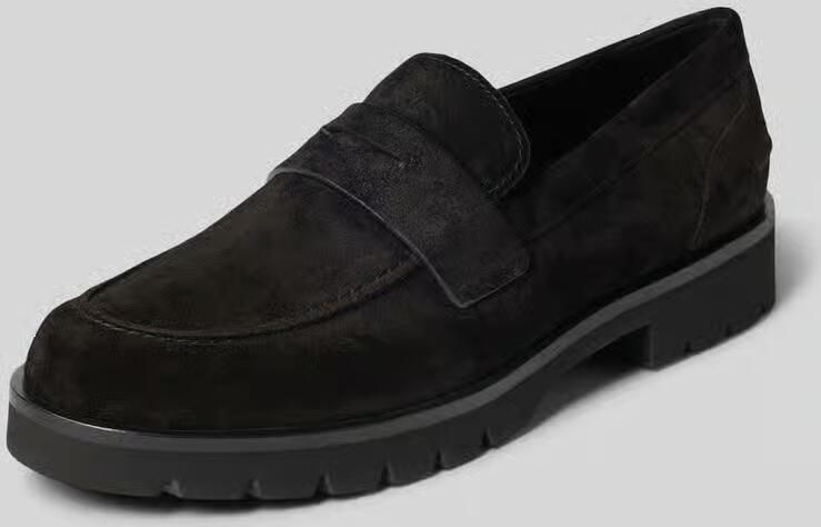 Högl Loafers van velours met geprofileerde zool