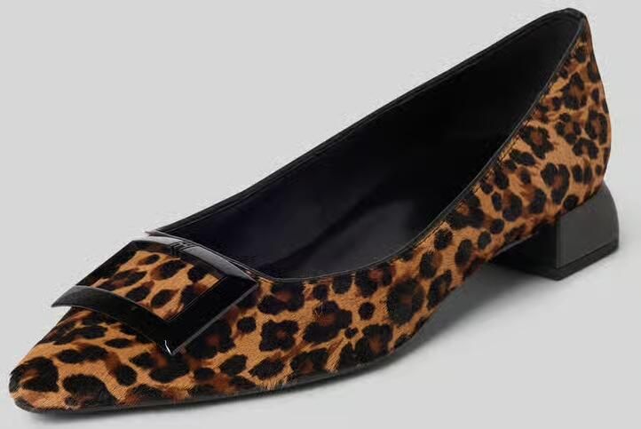 Högl Pumps van leer in dierenlook