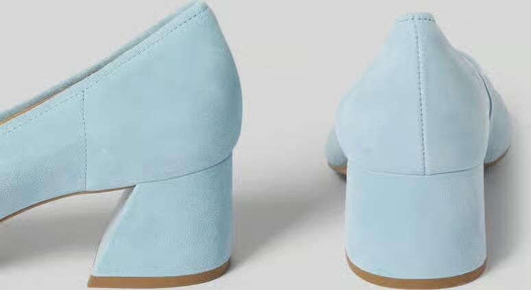 Högl Pumps van leer met blokhak - Foto 2