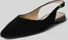 Högl Pumps van leer met riempjes en doornsluiting