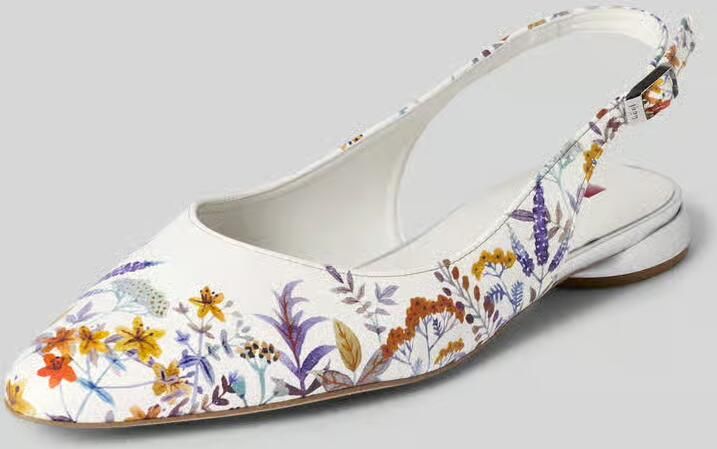 Högl Slingbacks van leer met doornsluiting