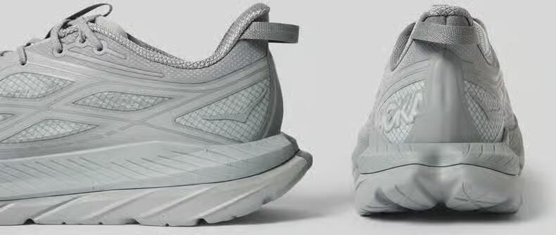 HOKA sneakers met labelprintdetails en geprofileerde zool - Foto 2
