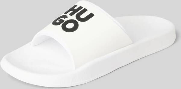 HUGO Slippers met labelprint model 'Nil'