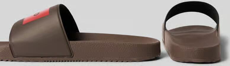 HUGO Badslippers met logoprint model 'TIMEIN_SLID_PH' - Foto 2