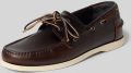HUGO Loafer van echt leer model 'DARCY_BOAT_IT' - Bruin