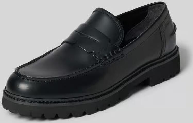 HUGO Loafers van echt leer model 'Draven_loaf_bo_BP'