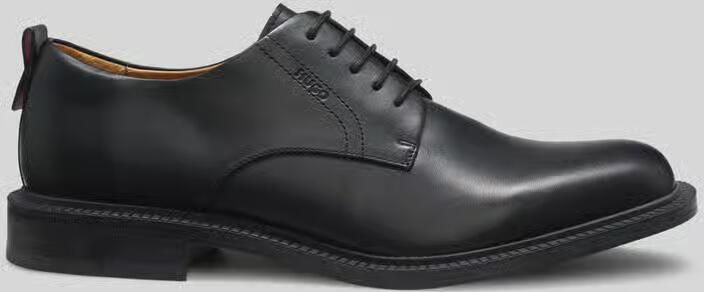 HUGO Veterschoenen van echt leer