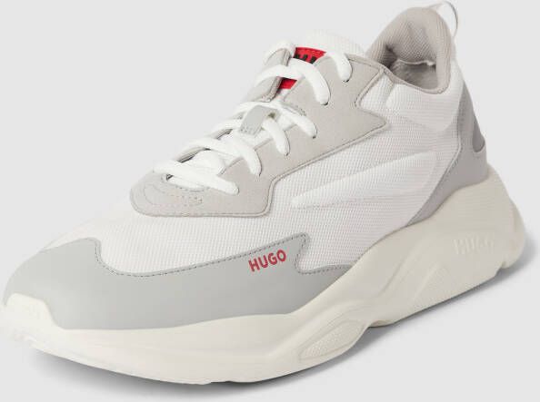 HUGO Sneakers met contrasterende labeldetails model 'Leon'
