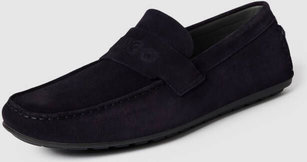 HUGO Penny loafers met reliëflogo model 'Dandy' - Foto 2