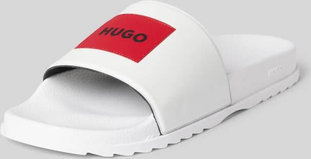 HUGO CLASSIFICATION Slippers met labelprint model 'Match'