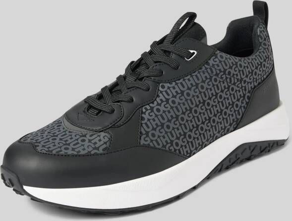 HUGO Sneakers met all-over labelmotief model 'Kane'