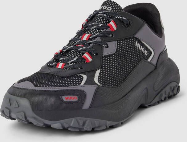 HUGO Sneakers met contrastgarnering model 'pume'