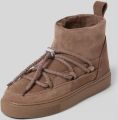 INUIKII boots van echt leer met logodetail - Bruin