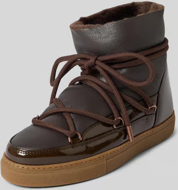 INUIKII Snowboots van leer model 'GLOSS'