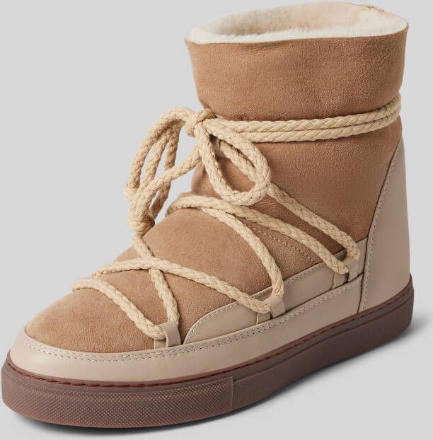 INUIKII Leren laarzen met labelopschrift - Foto 1