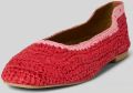 Inuovo Ballerina's in gevlochten look - Rood