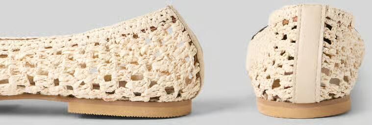 Inuovo Ballerina's in gevlochten look model 'Raffia' - Foto 2