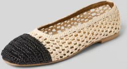 Inuovo Ballerina's in gevlochten look model 'Raffia'