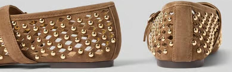 Inuovo Ballerina's van echt leer studs - Foto 2