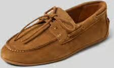 Inuovo Loafers van echt leer met sierstrik
