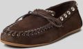 Inuovo Loafers van echt leer met studs - Bruin