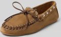 Inuovo Loafers van echt leer met studs - Beige