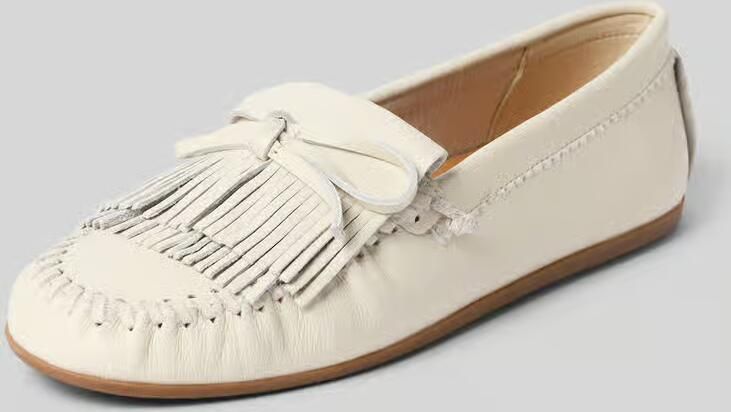 Inuovo Mocassins van echt leer met sierstrik