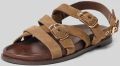 Inuovo Sandalen van echt leer met open hiel - Beige