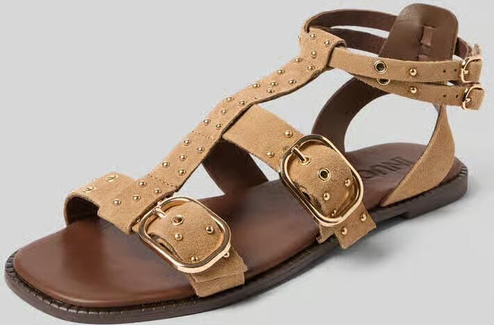 Inuovo Sandalen van puur leer met studs