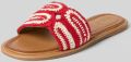 Inuovo Slippers in gevlochten look - Rood