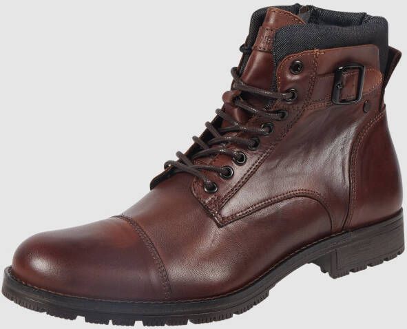 JACK & JONES Bottine Jfw Albany Leather Noos voor heren Bruin Maten: 40 42 - Foto 7