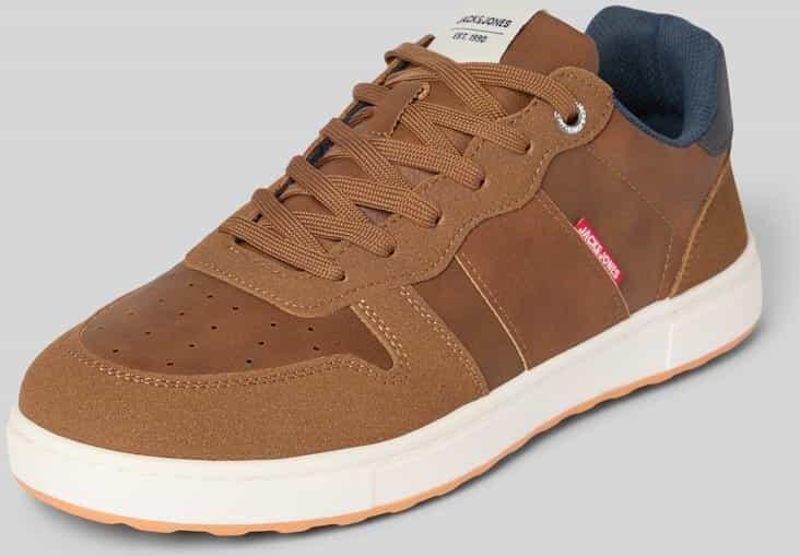JACK & JONES JACK&JONES JFWBARNEY PU COMBO SNEAKER Heren Veterschoenen